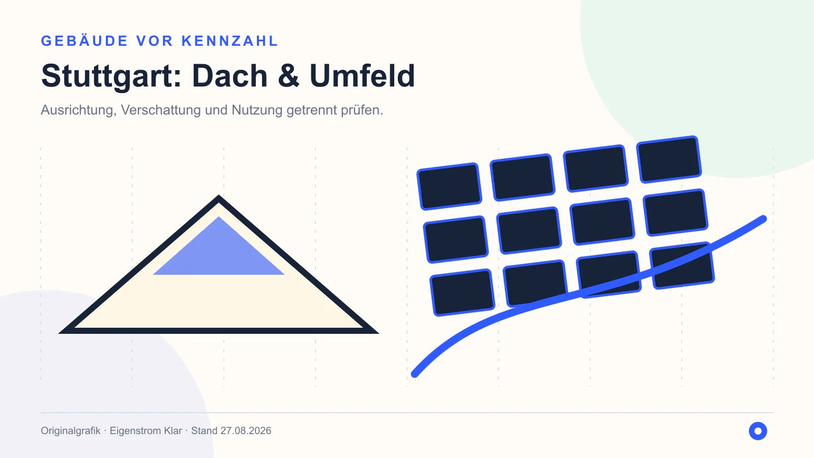 Originalgrafik zu Dach und Umfeld in Stuttgart